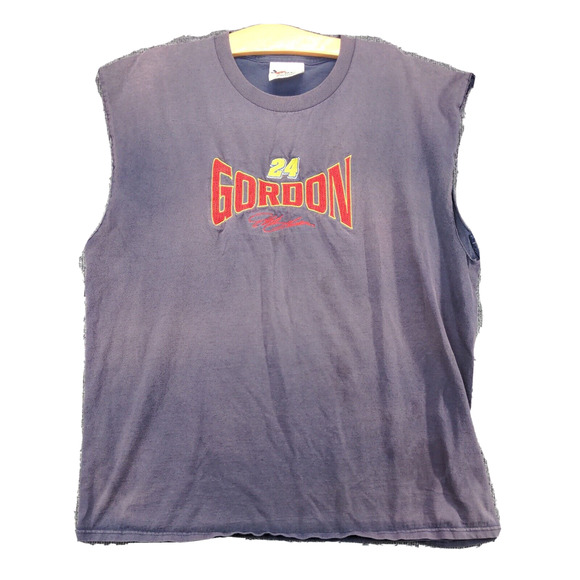 Chase Authentics Men's Jeff Gordon #24 Tank Top Blue XL Sleeveless NASCAR - Picture 1 of 13